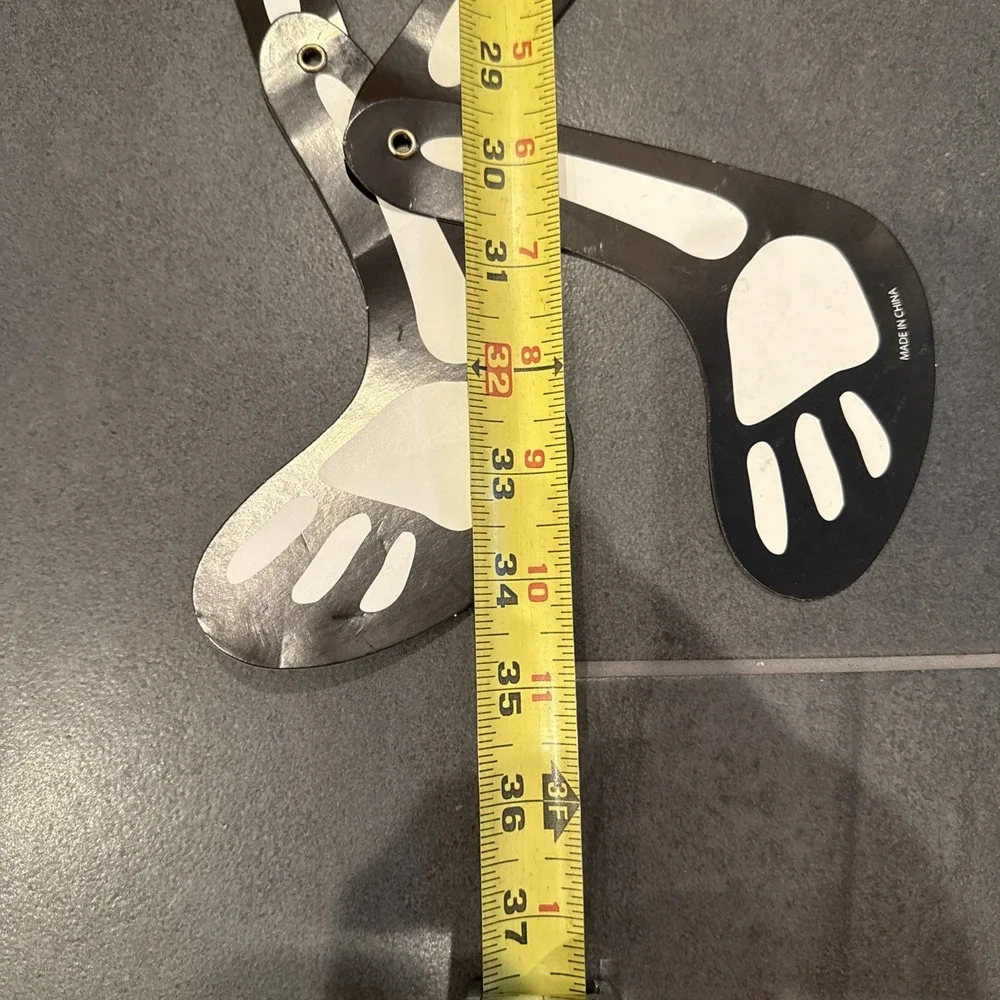 Large Head Small Body Jointed Skeleton Die Cut‎ Halloween Made In China 36
